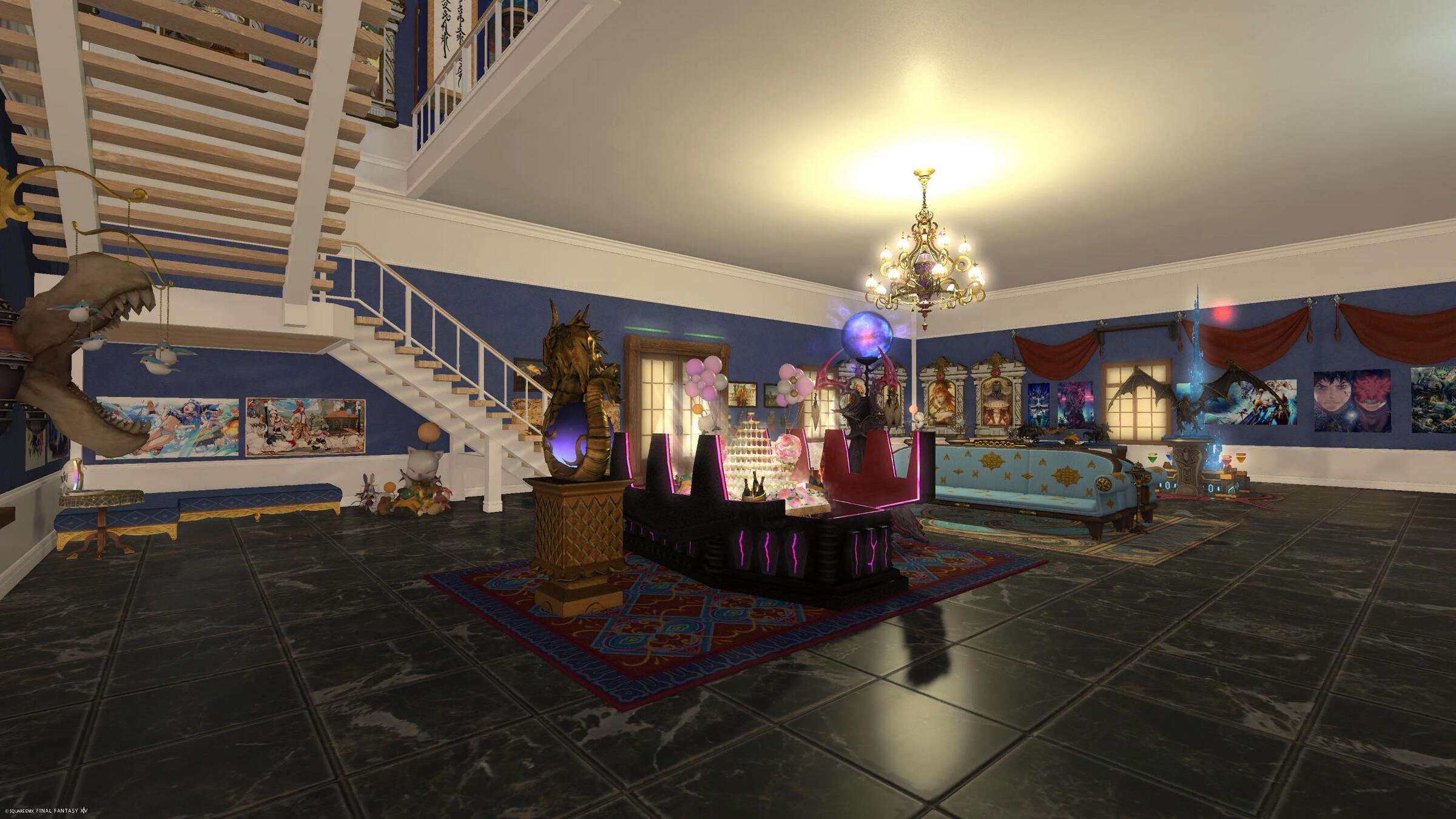 View of the ground floor exhibits from a corner