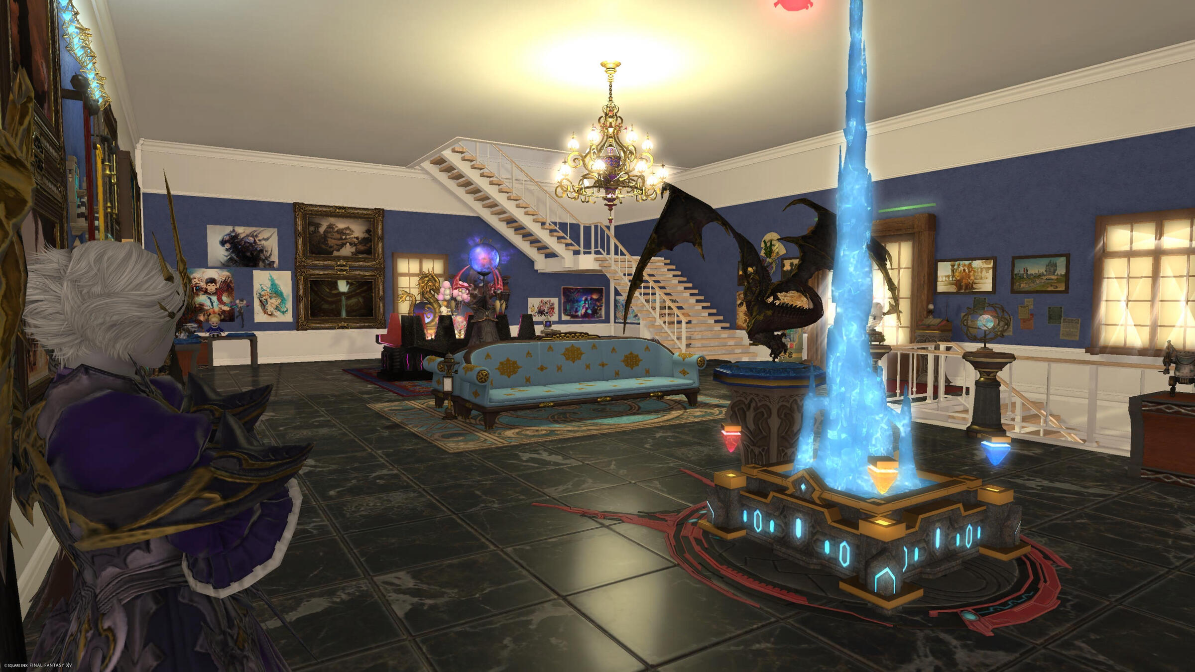 View of the ground floor exhibits from a corner